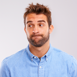 confused male